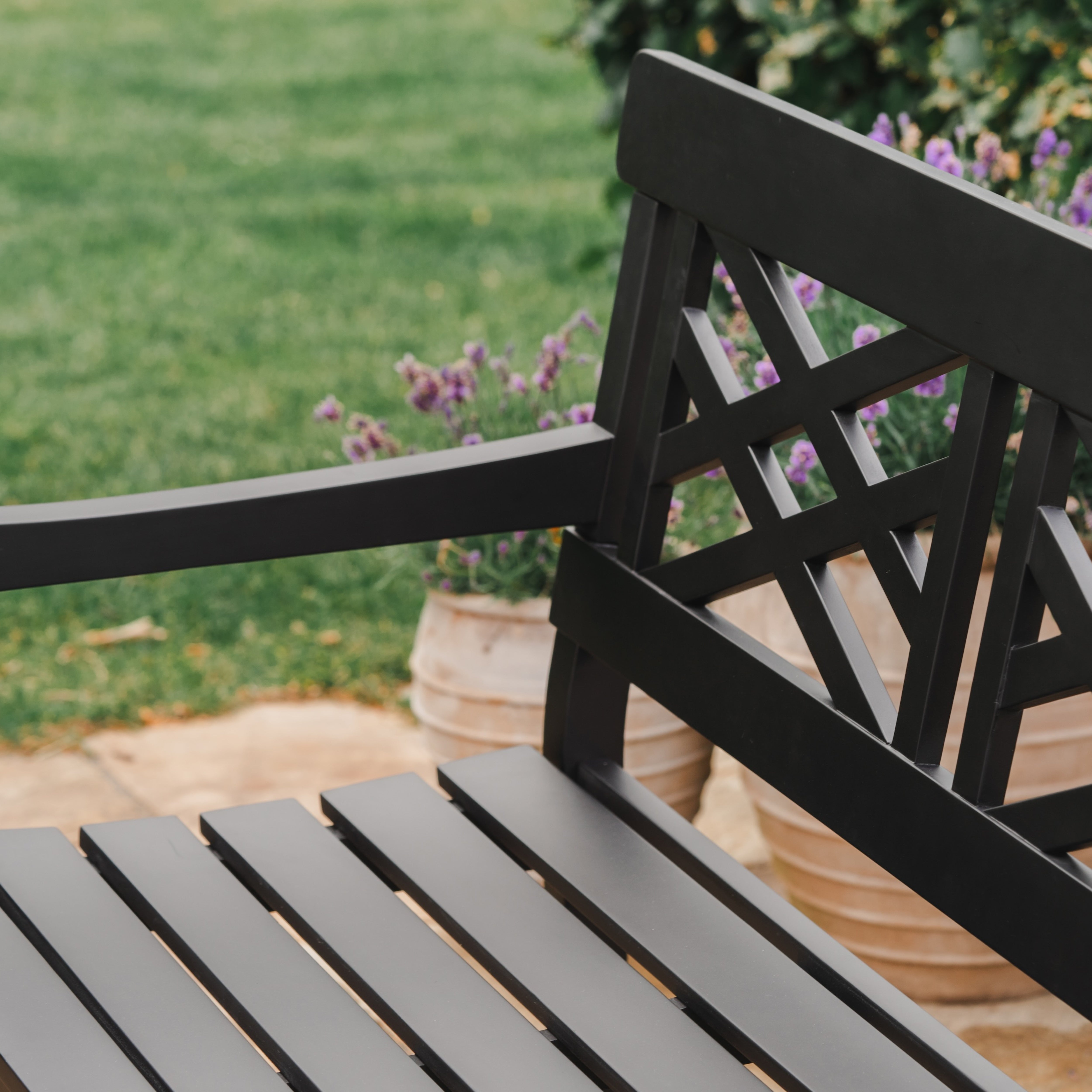 Tisvilde havebænk - Sort