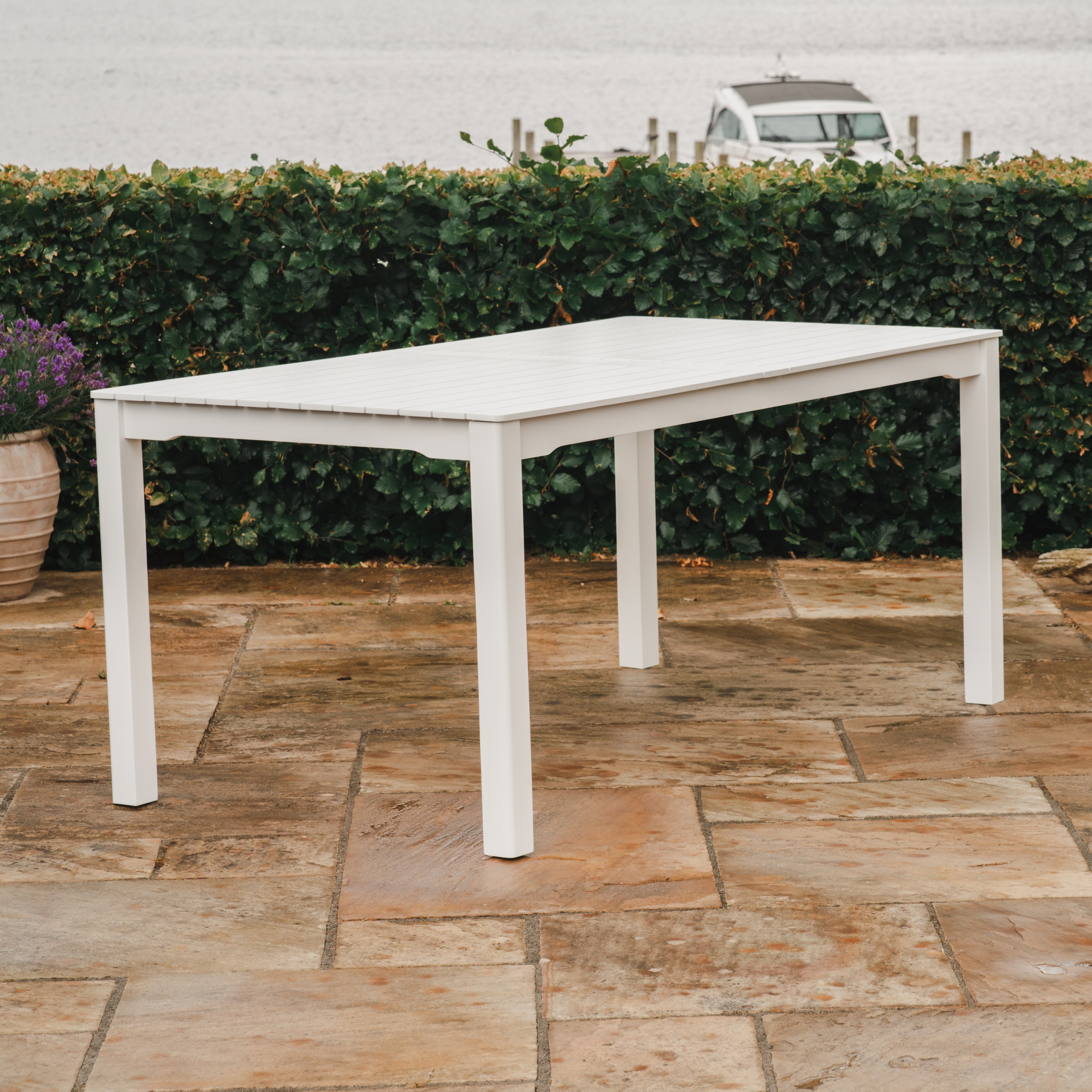 Tisvilde havebord - Hvid